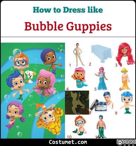 Bubble Guppies Costume for Cosplay & Halloween 2022 | Bubble guppies costume, Guppy, Bubble guppies