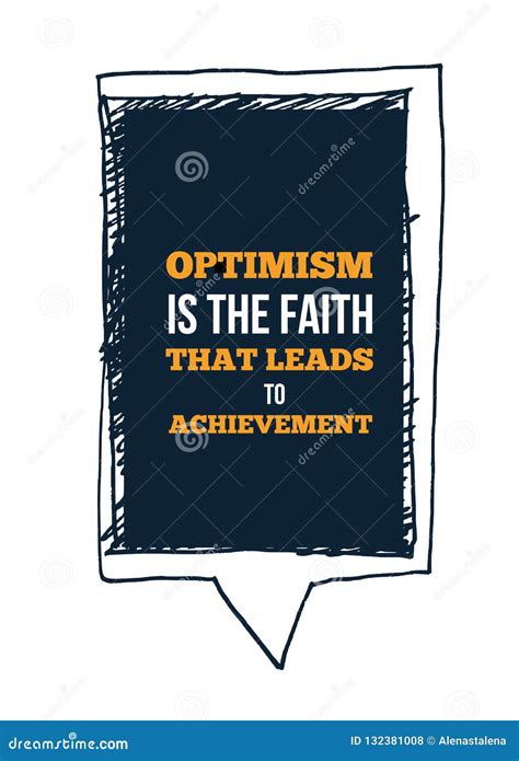 Motivational Quote about Optimism. Poster Template for Wall. Vector Typography Banner Design on ...