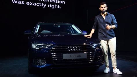 Brand Ambassador Virat Kohli Launches New Generation Audi A6 In India - YouTube