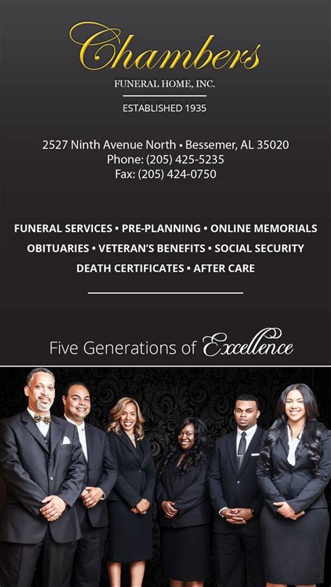 Christians In Business - Chambers Funeral Home, Inc. - Details