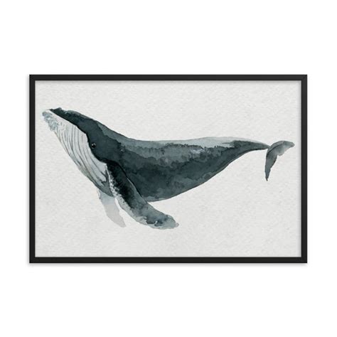 Whale Painting, Watercolor Painting, Whale Print, Whale Art, Whale ...