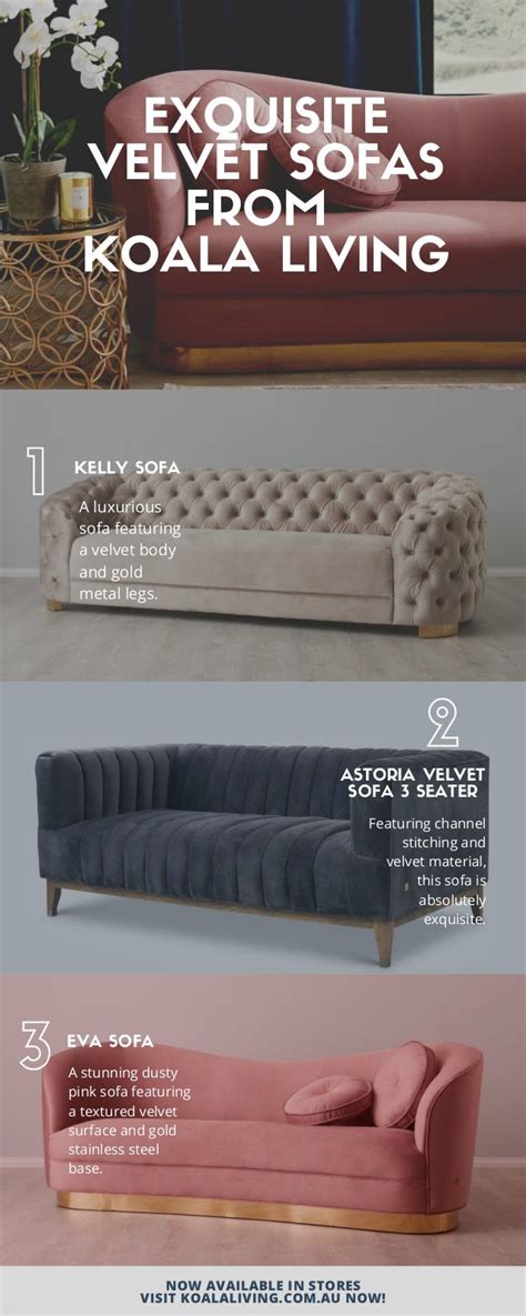 Exquisite Velvet Sofas From Koala Living