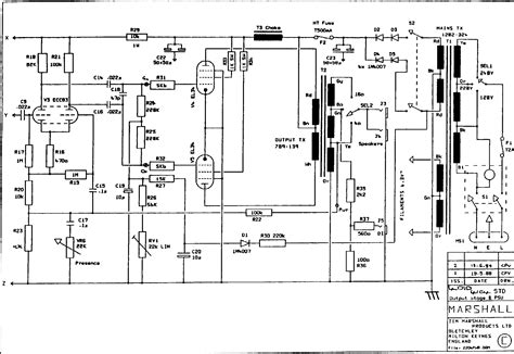 Marshall Schematics - Tube amp Schematics