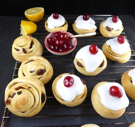 Homemade Spelt Belgian Buns with Lemon Icing