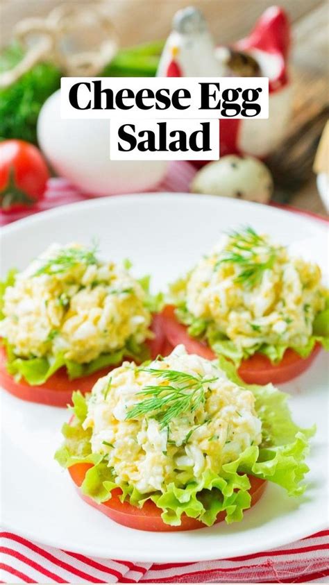 Cheese Egg Salad | Healthy breakfast snacks, Dinner recipes, Cooking ...