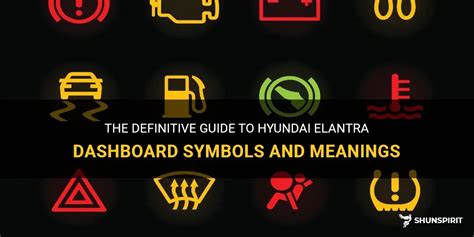 Hyundai Dashboard Warning Symbols