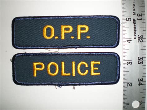 Canada Ontario Provincial Police Canadian patch set -- Antique Price ...