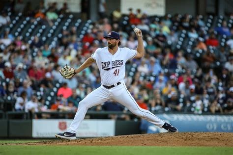 Round Rock Express pitcher Kent Emanuel - September 3, 2019 Photo on OurSports Central