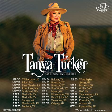 TANYA TUCKER ANNOUNCES “SWEET WESTERN SOUND TOUR” — Tanya Tucker