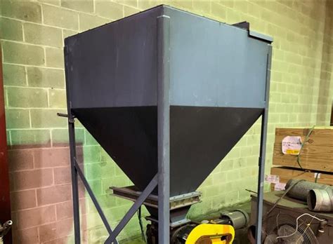 44" x 44" Surge Bin With Rotary Air Lock | Plastic Machinery | Used Plastic Equipment | Used ...