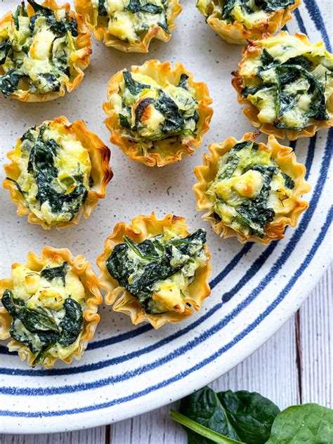 Spanakopita Bites (Easy!) - Tastefully Grace