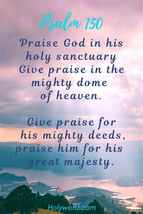 Psalm 150 hallelujah praise god – Artofit