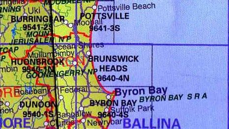 Brunswick Heads 9640-4N NSW Topographic Map - A.B.C. Maps