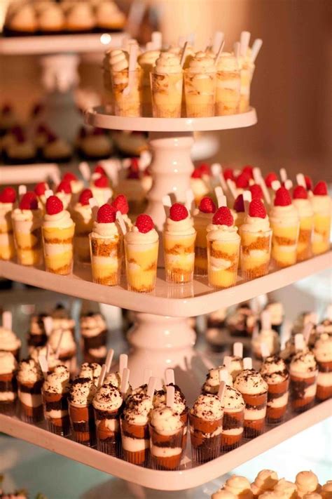 Cakes & Desserts Photos - Dessert Cup Station - Inside Weddings