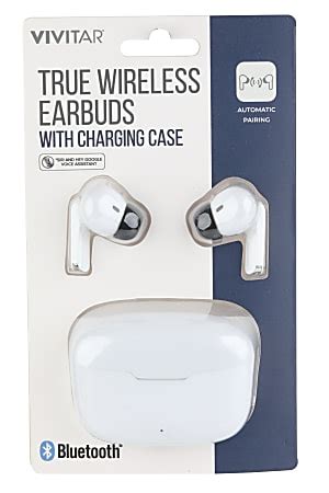 Vivitar True Wireless Earbuds White NIL8002 WHT STK 24 - Office Depot