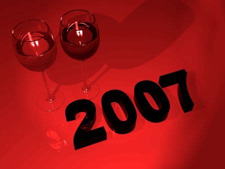 2007 new year celebration in red colours | Freestock photos