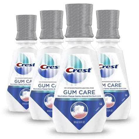 Crest Gum Care Mouthwash, Cool Wintergreen, 16.9 fl oz. (Pack of 4) - Walmart.com - Walmart.com