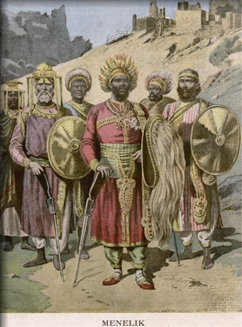 Menelik II, Emperor of Ethiopia, in Ceremonial Dress Ancient Israel, Ancient Egyptian, African ...