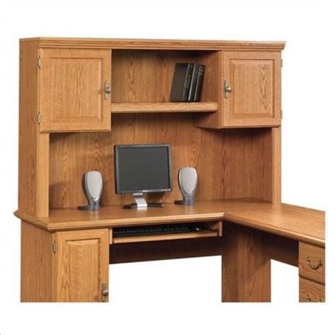 computer armoire white: Sauder Orchard Hills Large Corner Computer Desk ...