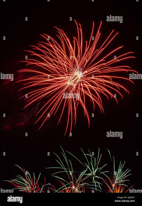 Fireworks during national holiday Stock Photo - Alamy