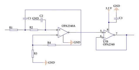 Analog signal conditioning circuit diagram. | Download Scientific Diagram