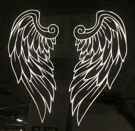 Angel Wings - Custom Vinyl Decals - Vehicle, Windows, Mirrors etc ...