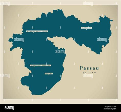 Map of passau Stock Vector Images - Alamy