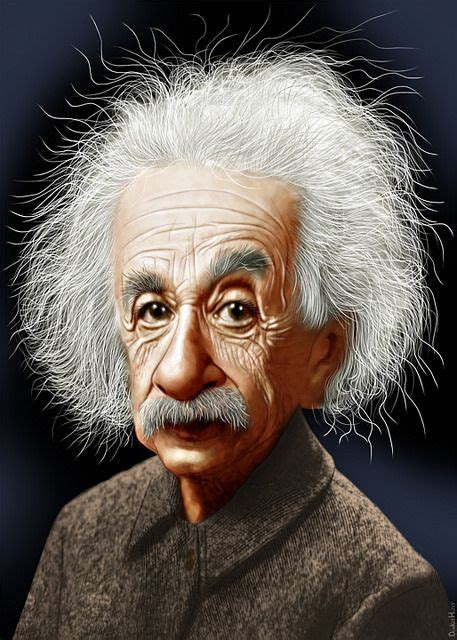 Albert Einstein - Caricature | Caricature, Funny caricatures, Einstein