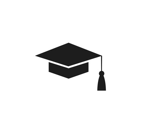 Graduation Cap Vector Silhouette