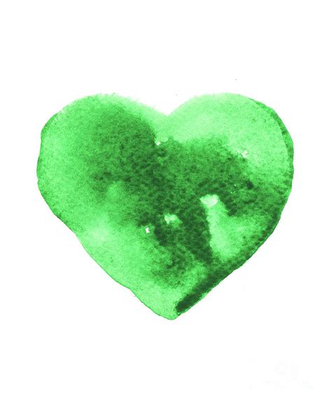 Green heart 1 Painting by Green Palace - Pixels