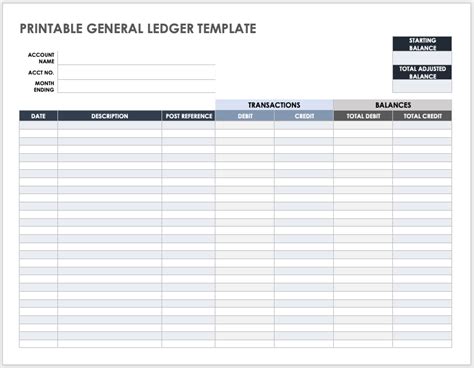 Construction Ledger Template