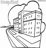 Hospital Coloring Page Coloring Page To Download And Print  Coloring Home sketch template