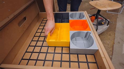 An Industrial Designer's 3D-Printed Shop Drawer Organization System