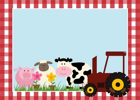 Farm Animals Clipart Border