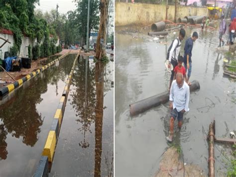 Bihar Weather Update Heavy rains submerged roads in Bhagalpur woman died due to lightning in ...