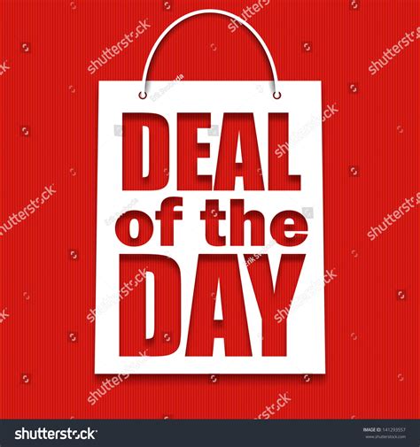 Deal Day Poster Bag Vector Illustration Stock Vector (Royalty Free) 141293557 | Shutterstock