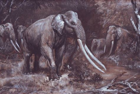 Palaeoloxodon antiquus by Petr Modlitba | Prehistoric wildlife, Prehistoric animals, Ancient animals