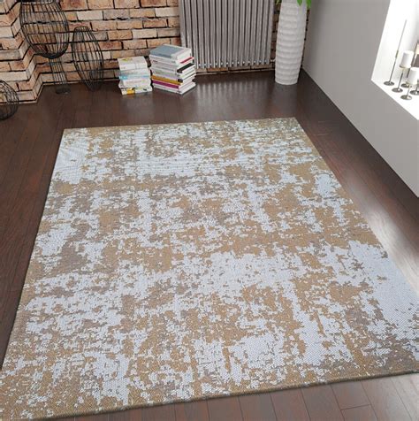 Abstract Rug Modern Mustard Cream Rug for Living Room Home | Etsy