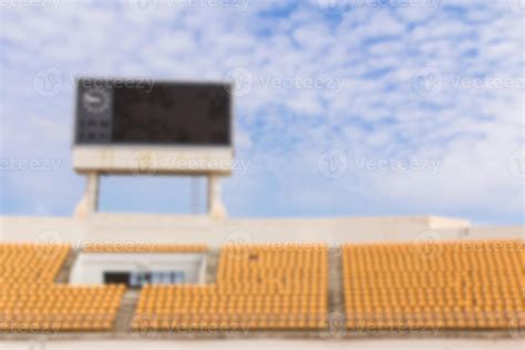 Blurred the stadium with scoreboard 9322519 Stock Photo at Vecteezy