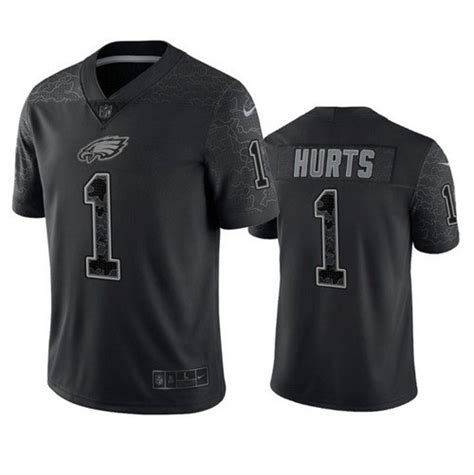 Eagles Jalen Hurts Reflective Limited Black Jersey – US Sports Nation