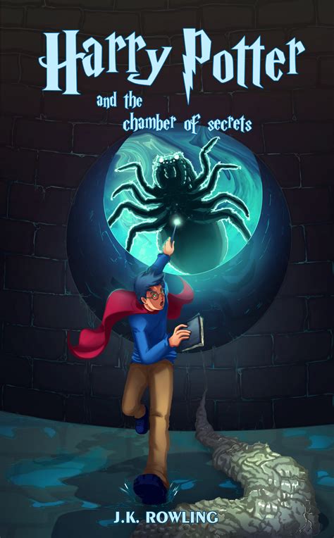 ArtStation - Harry Potter and the chamber of secrets book cover redesign