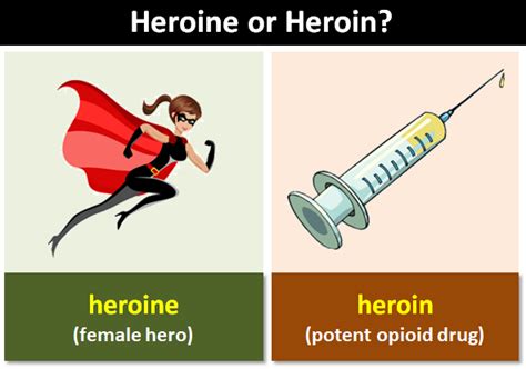 "Heroine" or "Heroin"?