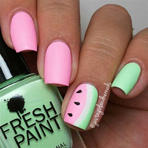 10 Watermelon Nail Art Ideas For The Summer