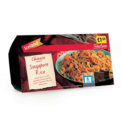 Iceland Takeaway Chinese Singapore Rice 350g | Artisan food, Food, Food shop