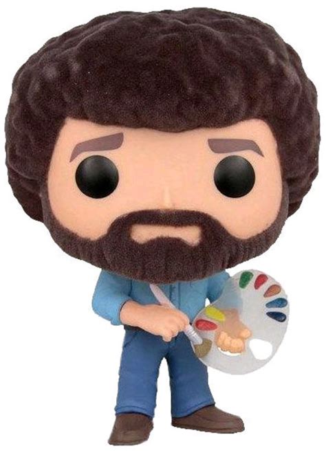 Funko POP! Television - Bob Ross The Joy Of Painting #524 Bob Ross (Flocked) - New, Mint Condition