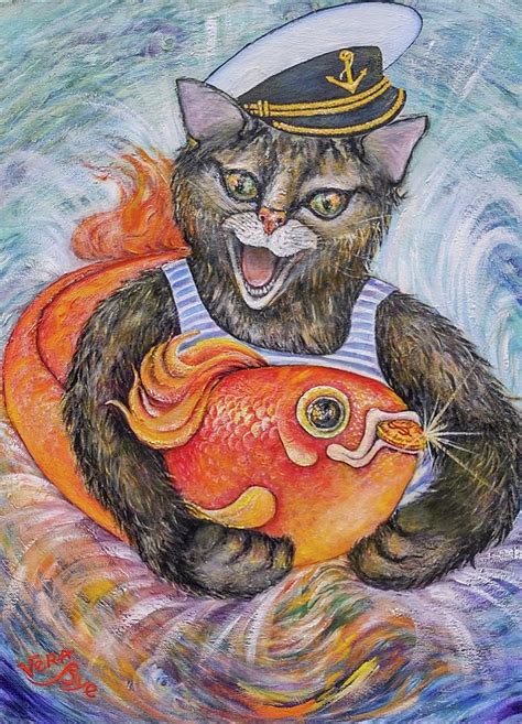 Lucky Day with Lucky Fish Painting by Vera Bye - Fine Art America