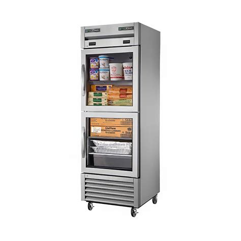 True T-23DT-G 27" One Section Commercial Refrigerator Freezer - Glass Doors, Bottom Compressor, 115v