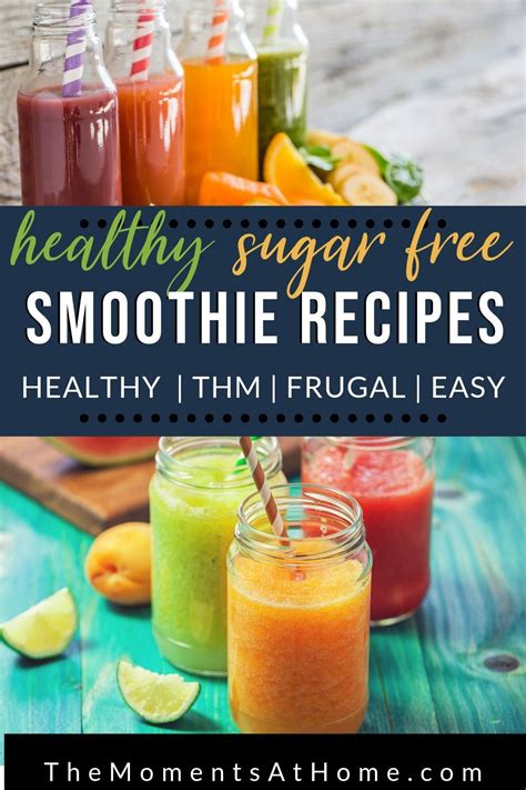 Sugar-Free Fruit Smoothie Recipe Round-Up (THM Compatible) | Sugar free smoothies, Healthy sugar ...