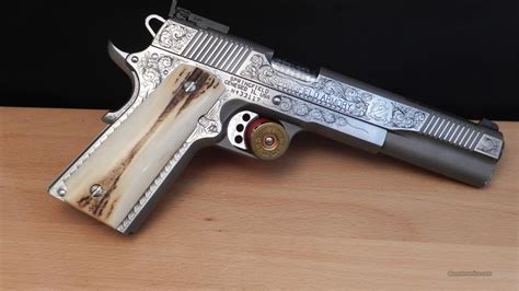 Custom Hand Engraved Springfield Armory 1911-A1... for sale