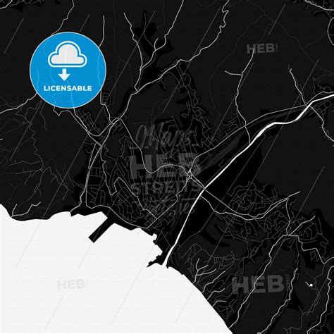 Tuapse, Russia PDF vector map black and white ... #printable #map # ...